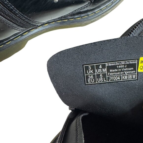 Doc Martens Patent Leather Lace Up Boots Size EU 36 - Picture 7 of 7